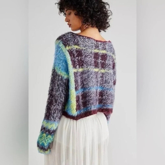 Free Peopled Cropped Oversized Emerson Sweater  NWT - Picture 6 of 13